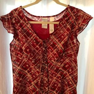NWOT-Cap sleeve blouse